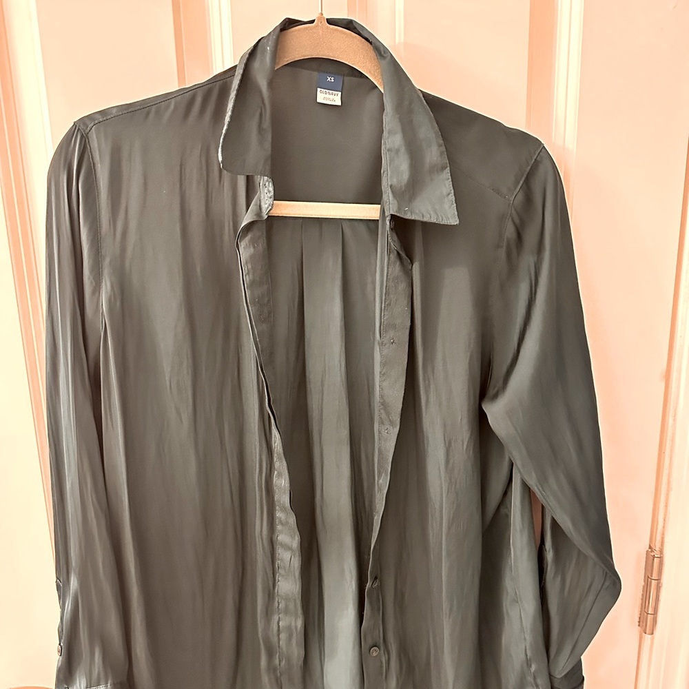 Old Navy Women's Blouse - Olive Green